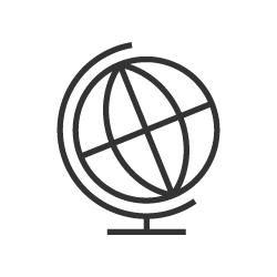 pictogram of a globe